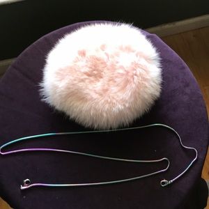 DVF Fox pink fur bag